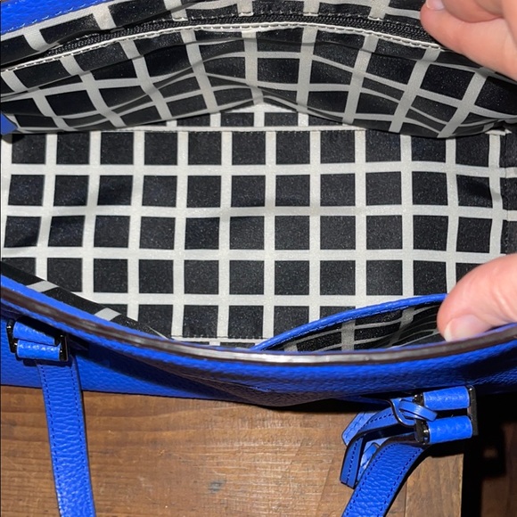 Kate Spade Blue Pebbled Cow Leather Handbag - Picture 8 of 11